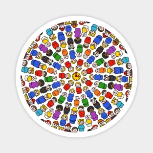 Little People Mandala Magnet